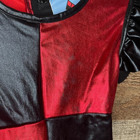 Rubie's Harley Quinn Dress Tutu Skirt Costume Size 8 10 Medium - Picture 3 of 13